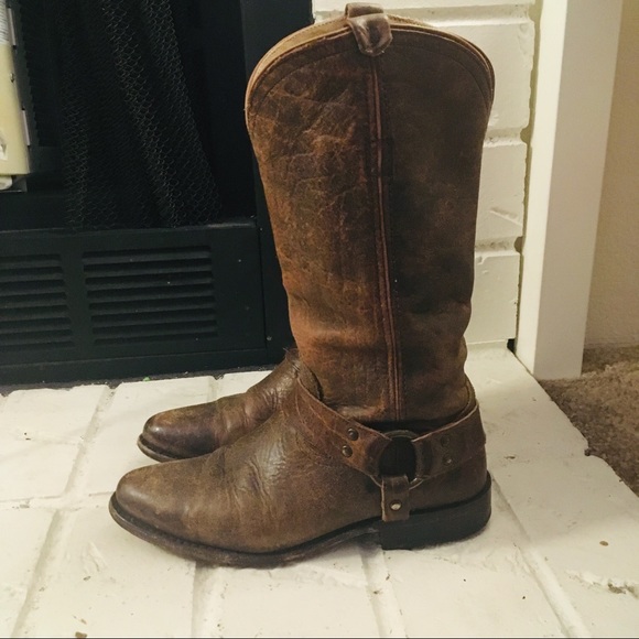 FRYE Rustic Harness Boots - Picture 4 of 7